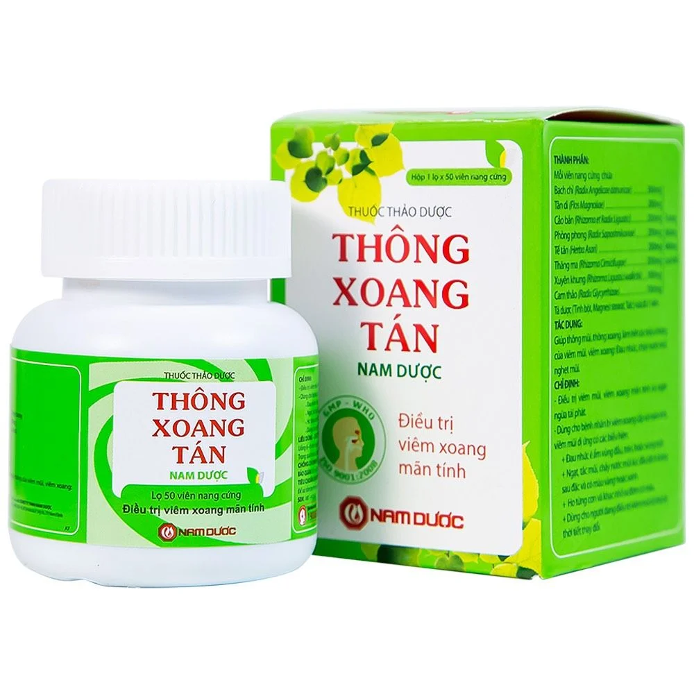 Thông Xoang Tán Nam Dược (Chai/50v) (viên nang)